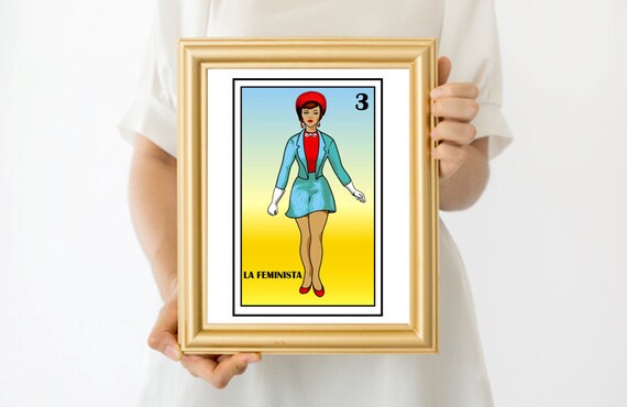 Lotería milenaria mexicana, Loteria La feminista, Poder femenino orgulloso  feminista, La Dama mexicana, despedida de soltera mexicana, Selena Quinta -   México