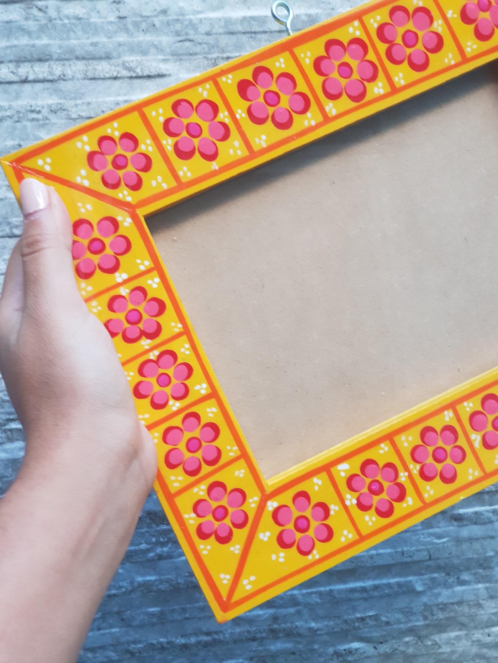 Mexican Yellow Photo Frame Mexican Family Picture Frame Etsy