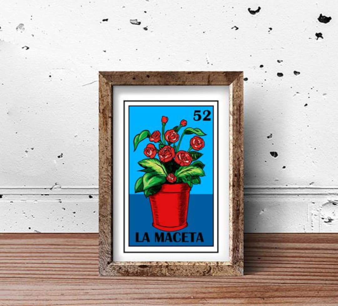 Mexican Loteria, La Maceta Loteria, La Rosa Loteria, Como La Flor ...