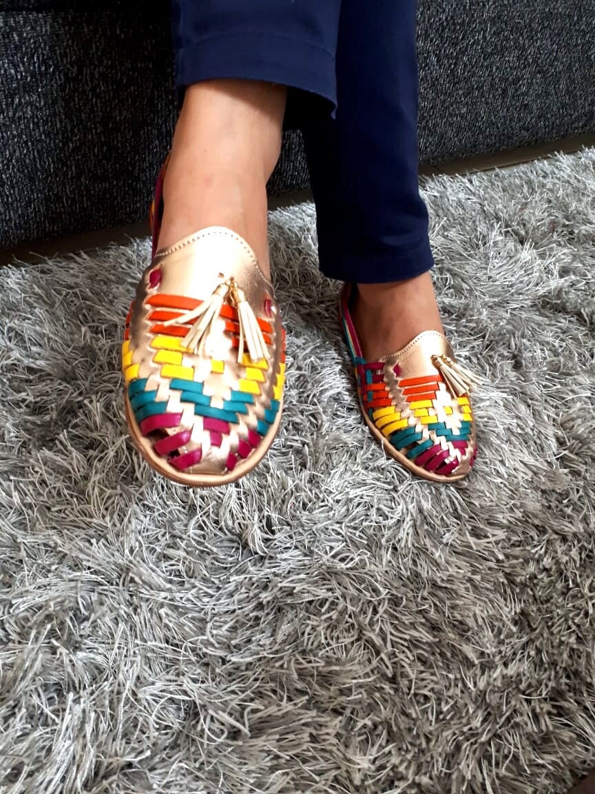Rose gold mexican huaraches sale