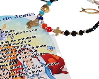 Jesus Christ story bracelet, greatest love story, Jesus life beaded bracelet, Christian catholic faith, Easter birth death resurrection cuff