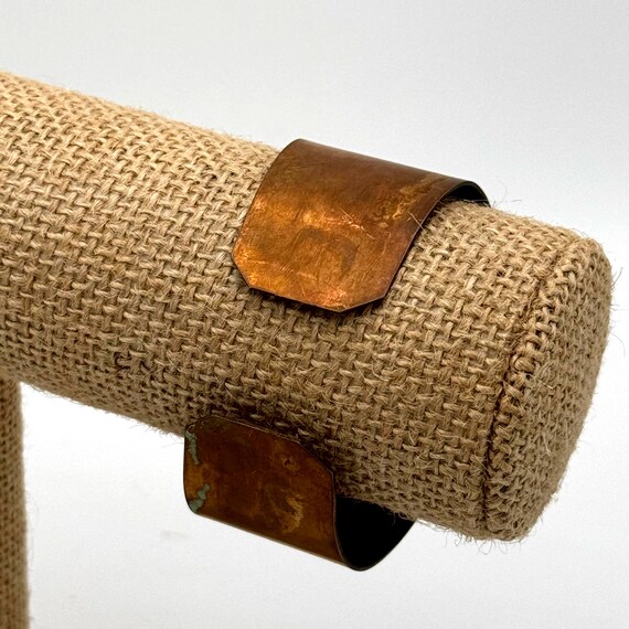 Vintage Brass Solid Snap Cuff Bracelet – Original… - image 3