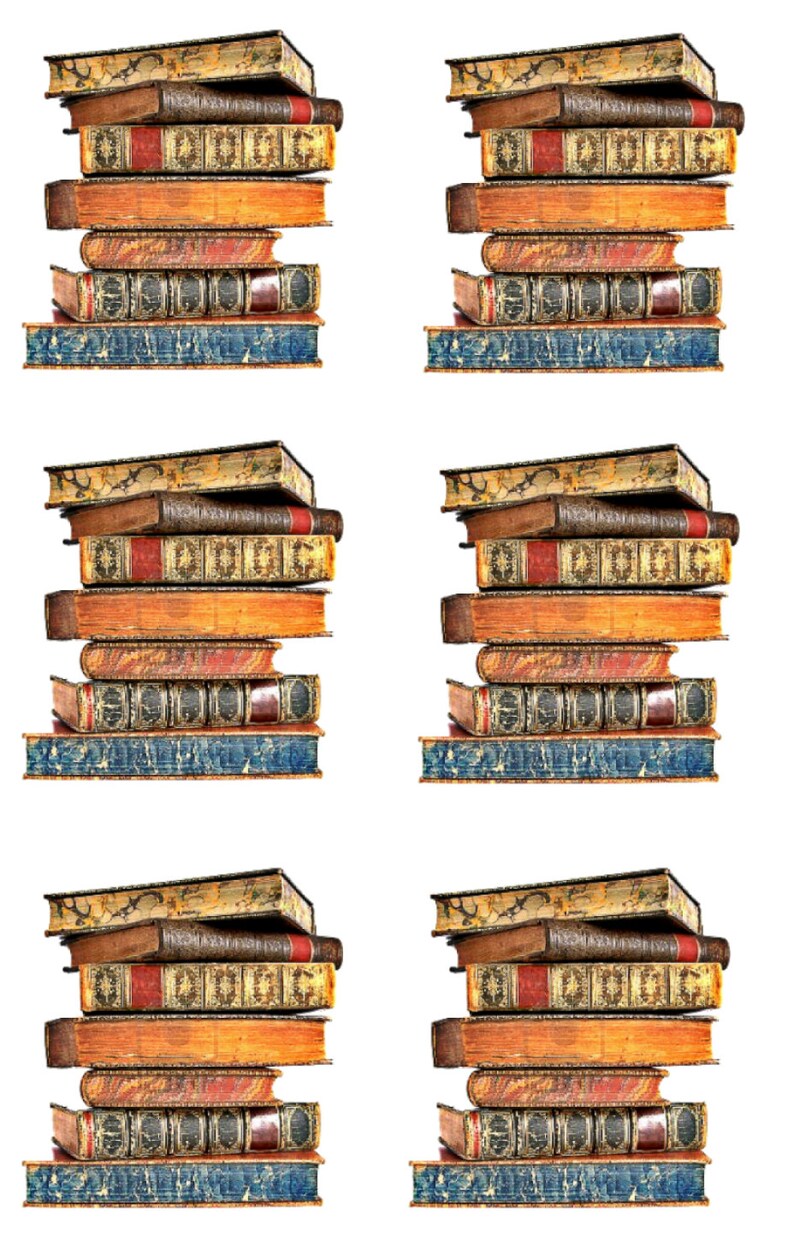 Book Stack Sticker No.115 book planner stickers book prints | Etsy