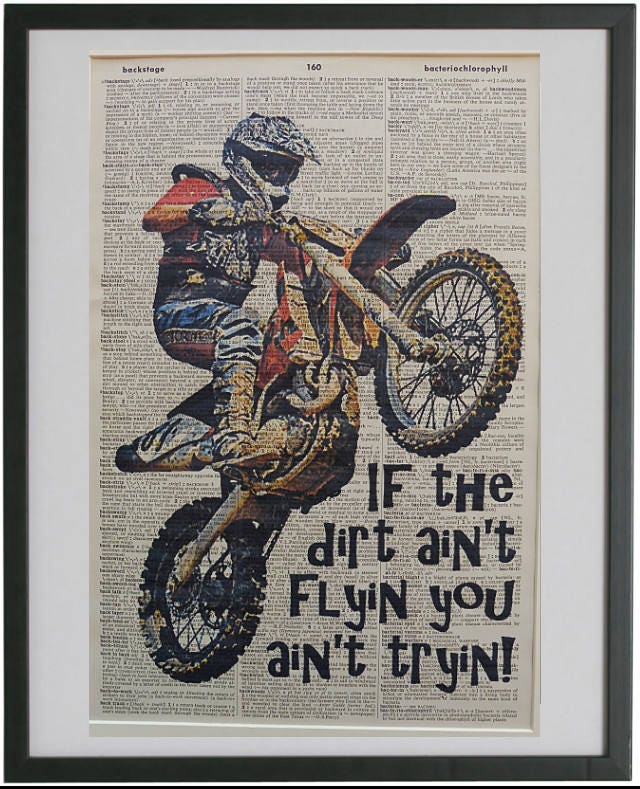 Trafikprop Konvention udvide Motocross Print No.154 Dirt Bike Poster Motorcycle Art - Etsy
