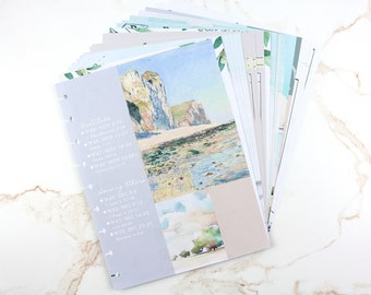 Paquete de extensión Faith Planner, diario de fe, 22 páginas impresas, Happy Planner clásico, estudio bíblico, oración, perforado previamente, disco, carpeta de guerra