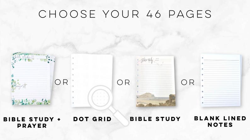 Grid Scripture Journal Faith Journal, 99 Printed Pages, Classic Happy Planner, Bible Study ...