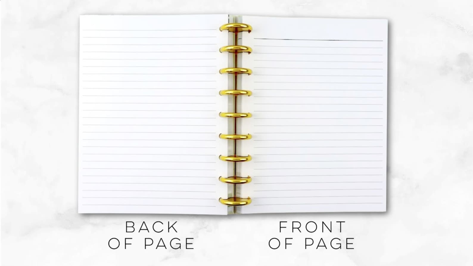 Printed Lined Happy Planner Notes, 40 Double-sided Pages, Classic Size ...