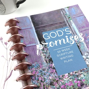 2026 Scripture Writing God's Promises Extension Pack, Faith Journal, 14 Printed Pages, Classic Happy Planner, Bible Study, War Binder