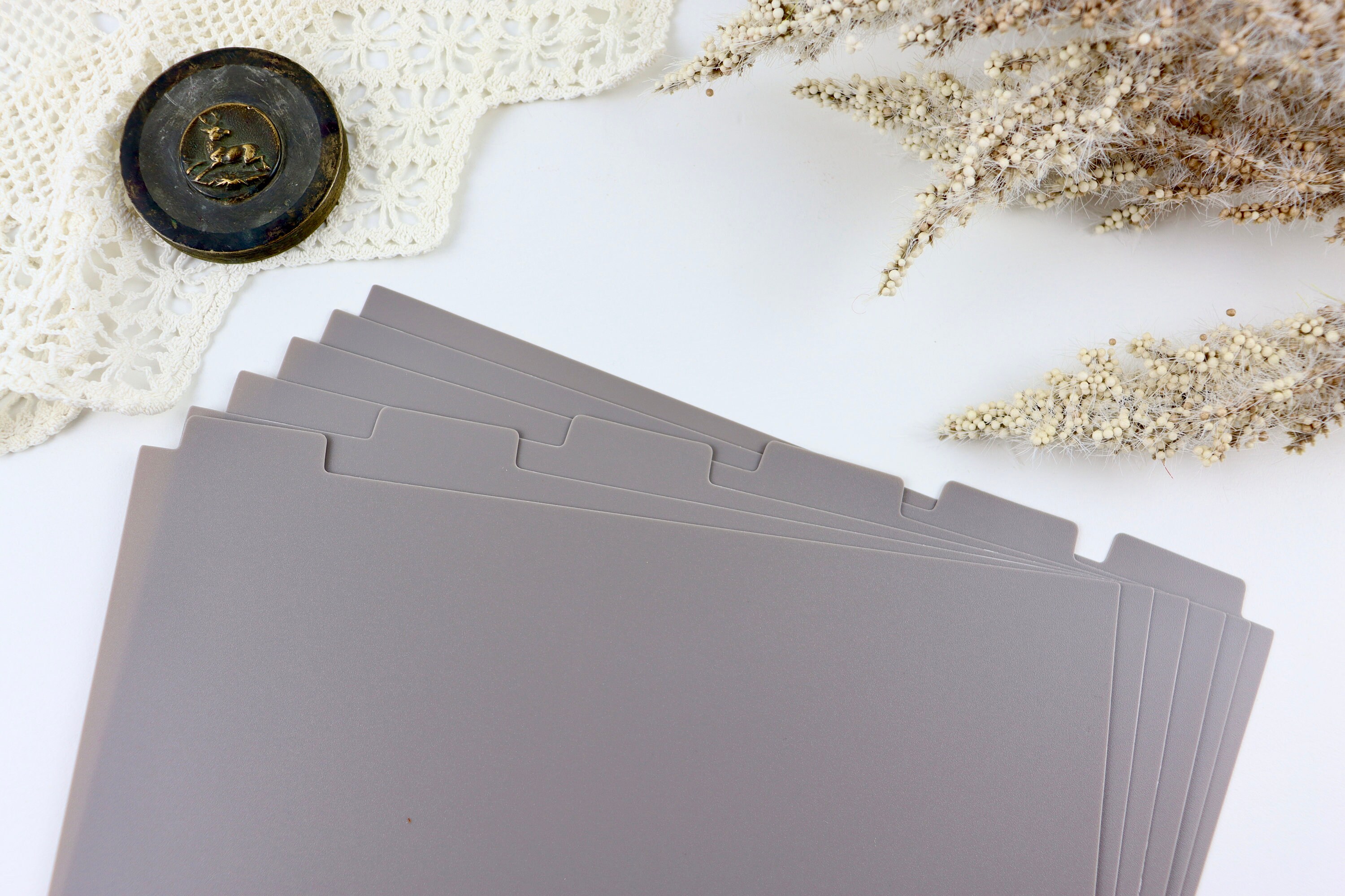 thumbnail image 2 of 6 Pcs Blank Binder Happy Planner Dividers For Discbound Notebooks,7\" X 9.25\" Cla 2 of 13