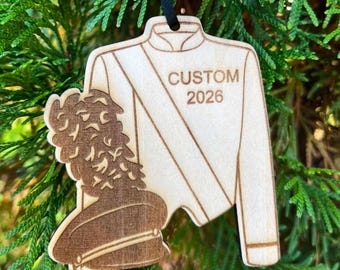 Personalized Wooden Band Uniform Ornament - Custom Laser Engraved