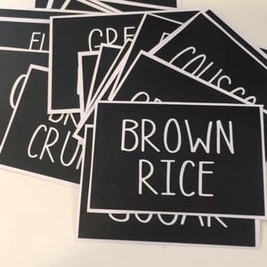 Chalkboard Kitchen/Home Labels - Set of 2