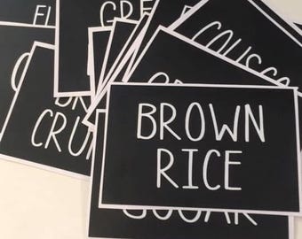 Chalkboard Kitchen/Home Labels - Set of 2