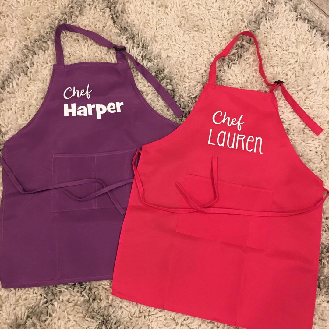 Kids Personalized Apron Etsy