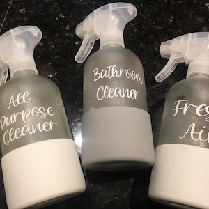 Cleaning Decals for Spray Bottles