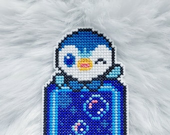 PATTERN: Piplup bookmark cross stitch