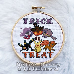 PATTERN: &#39;Trick or Treat!&#39; cross stitch pattern