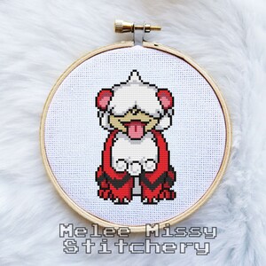 PATTERN: Hisuian growlithe cross stitch