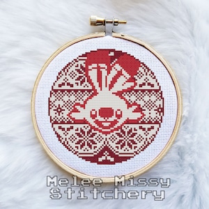 PATTERN: Fair Isle Scorbunny cross stitch