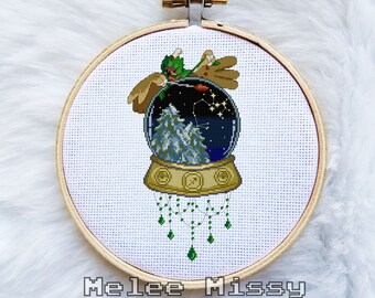 PATTERN: Crystal ball Sagittarius horoscope cross stitch