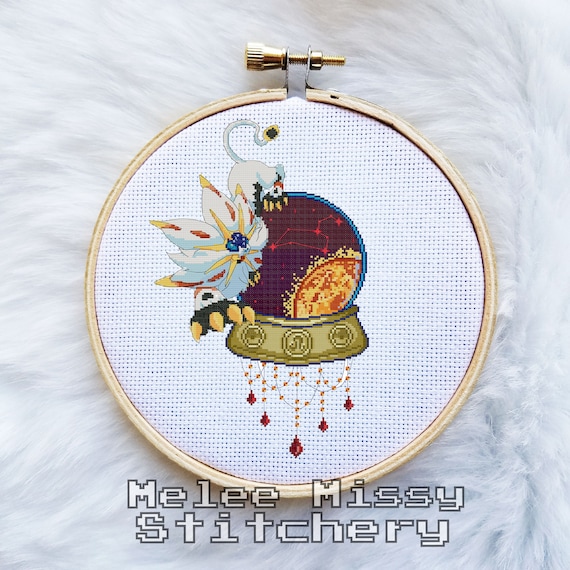 PATTERN: Crystal ball Leo horoscope cross stitch