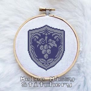 PATTERN: Uva Academy Violet School Crest Pattern