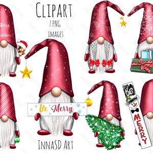 Gnomes Clip art, Christmas stickers, Winter Clip art, Fashion Clipart, Winter time, Cozy winter, Christmas decor, Winter planner, Digital