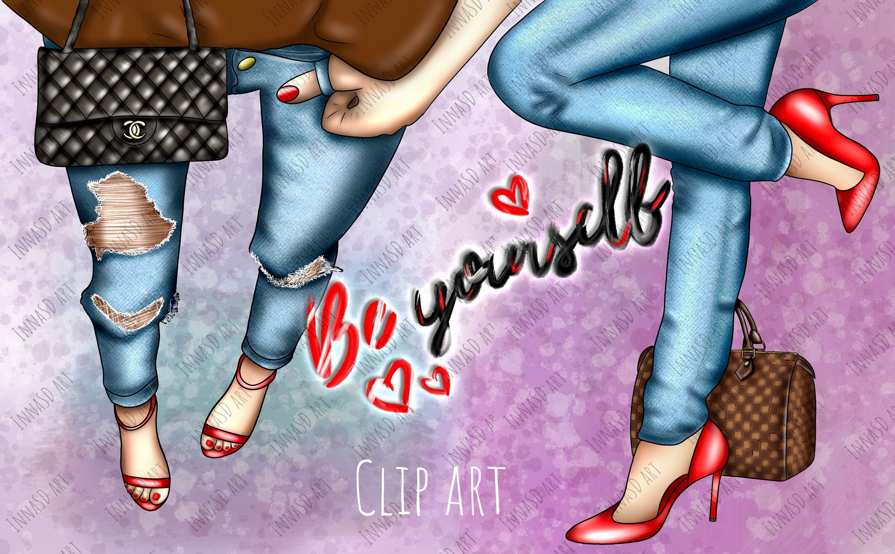 Sticker Style Jeans