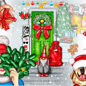 Christmas Clipart, Christmas Stickers, Winter Clipart, Fashion Clipart, Cozy winter, Christmas Decor, Winter planner, Cozy Christmas Clipart