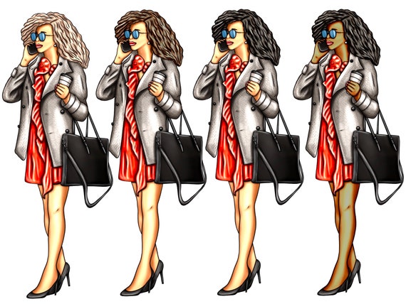 Fashion Illustration Bag Clipart Boss Lady Clipart Fashion 