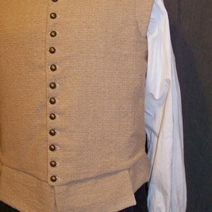 Renaissance Jerkin, Plus-Sized Custom,  Elizabethan Men's Vest, Without Sleeves, SCA ECW,