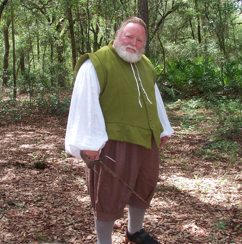 Trunkhose, rijbroek grote maten, renaissance, elizabethaans, custom SCA, ECW, ronde zoom Wool