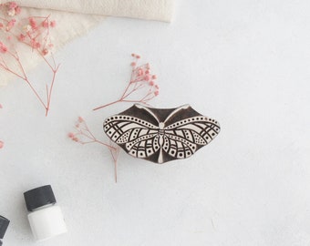 Butterfly Fabric Stamp, Ceramic Stamp, Wooden Printing Block, Block Print Stamp, Pottery Stamp, Journal Stamp, Clay Stamp, DIY Printing