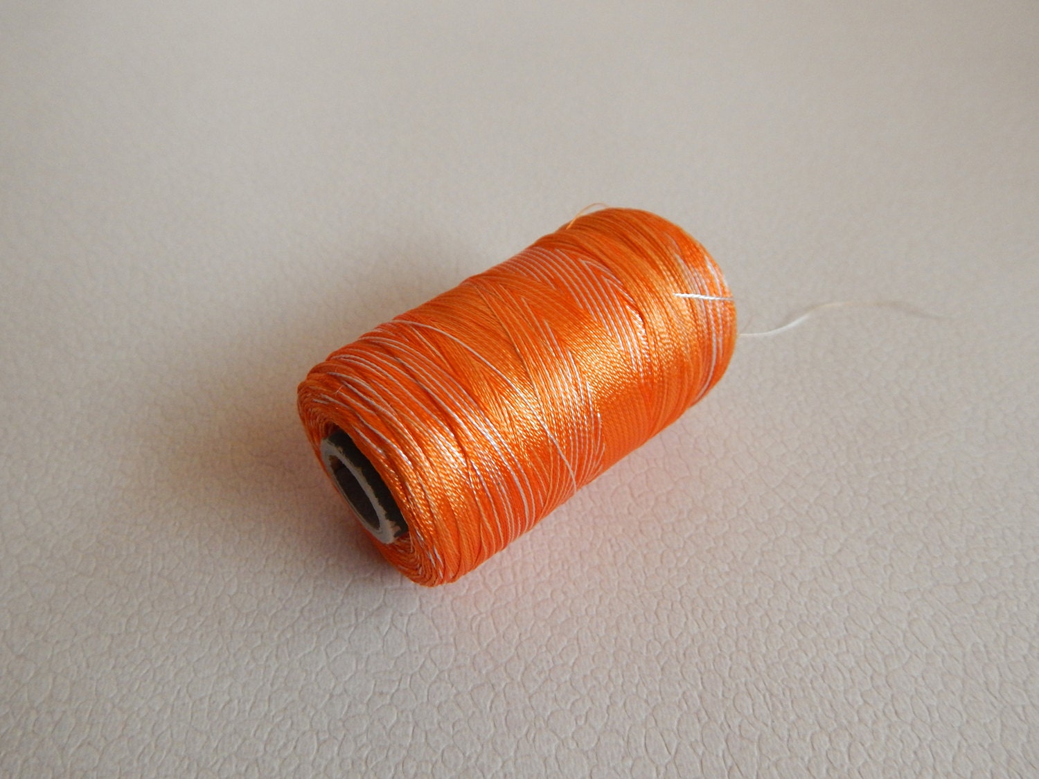 Orange and White Art Silk Thread Spool Dual Tone Embroidery - Etsy