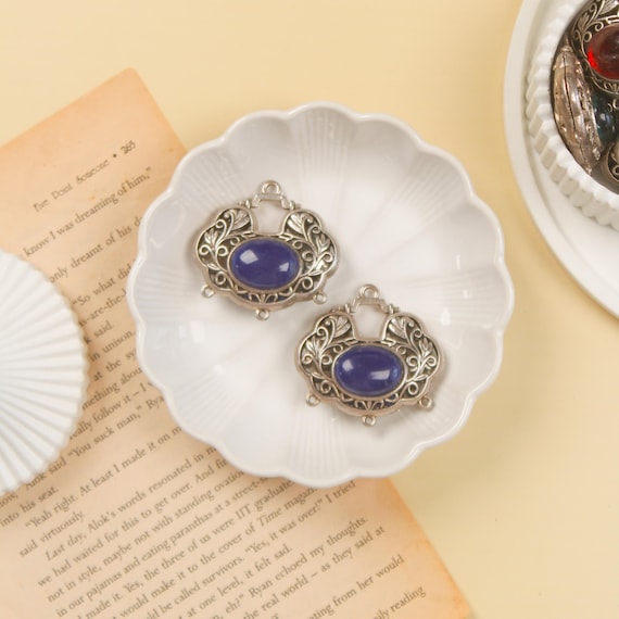 14 Pz 7 Stili Ciondolo In Lega Stile Tibetano Cabochon All'ingrosso - Foto 7