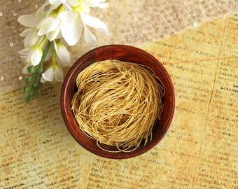 Gold Matte Finish French Wire, 1mm Metallic Bullion, Zardozi (50 garms)
