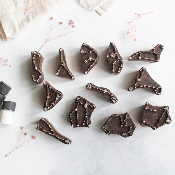 Wood Stamps for Clay Etsy