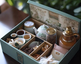 Tea Lover Gift Hamper- Premium Relaxation Gift Box, Corporate Gifting, Self-Care Hamper, Employee Appreciation, Holiday Gift, Thank You Gift