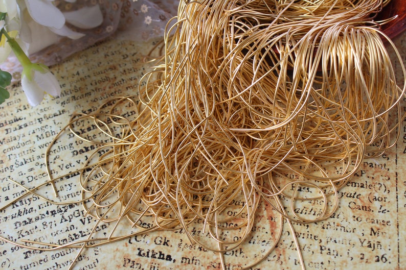 Gold French Wire 1mm Metallic Wire Bullion Wire Goldwork Etsy