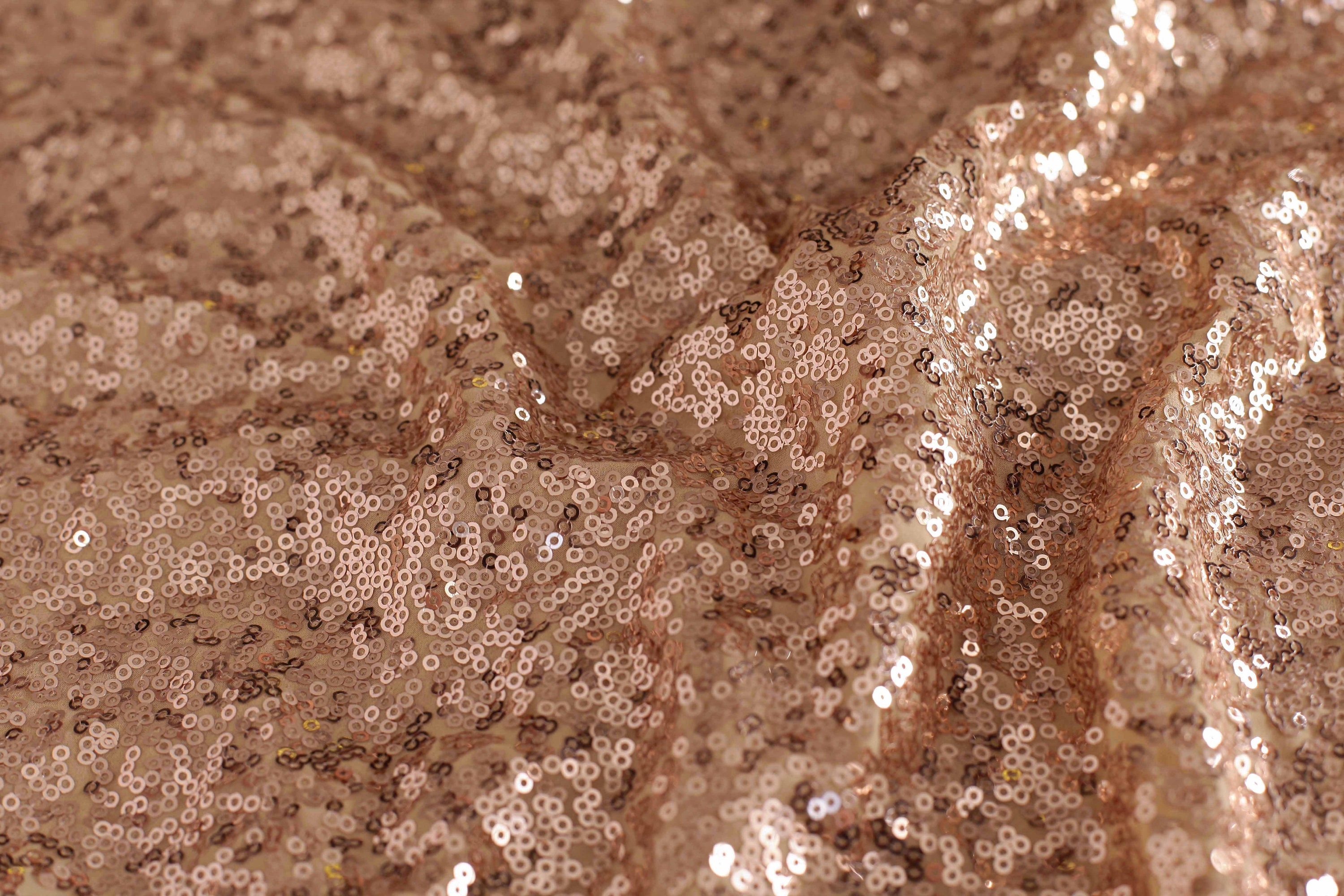 Rose Gold Sequin Fabric Fabric Party Wear Fabric Etsy