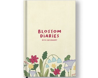 Blossom Diaries, Gepersonaliseerde Notebook, Dagelijks Journal, Custom Name Journal, Lined Notebook, Art Journal, Kantoorbenodigdheden, Cadeaus voor haar