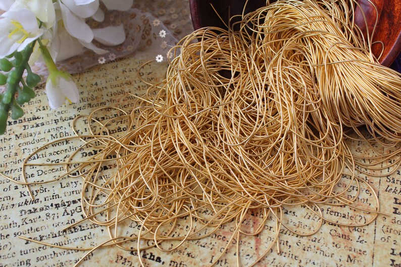 Gold French Wire 1mm Metallic Wire Bullion Wire Goldwork Etsy
