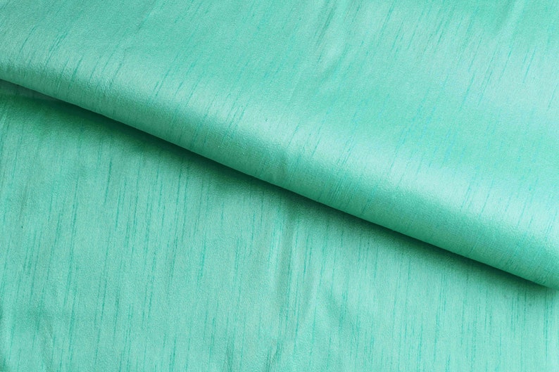 Mint Green Silk Fabric Dupioni Silk Fabric Blend / Pure Silk Etsy