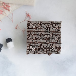 Stampa su tessuto di fango, timbro su tessuto di fango africano, blocco di stampa in legno, timbro geometrico, timbro per stampa a blocco, timbro per ceramica, timbro tessile, stampa fai da te