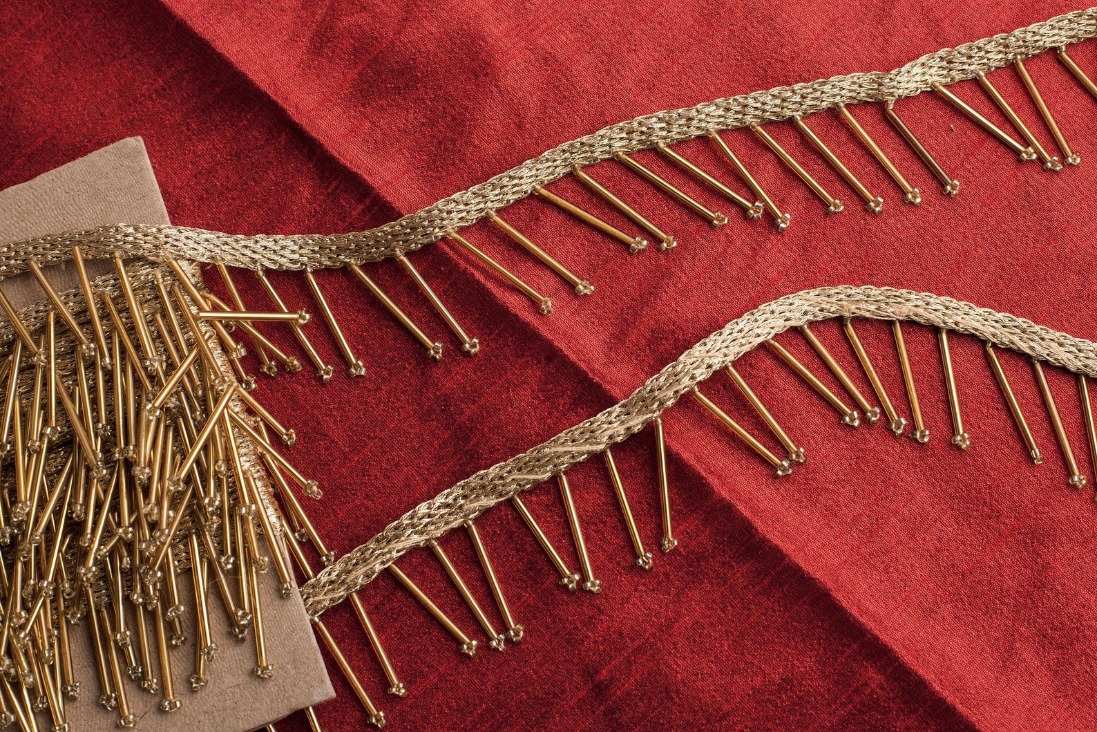 Gold Beaded Trim Indian Trim Gold Fringe Trim Trim with Etsy