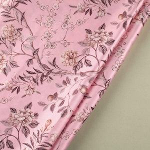 Buy Pink Satin Fabric Online In India -  India