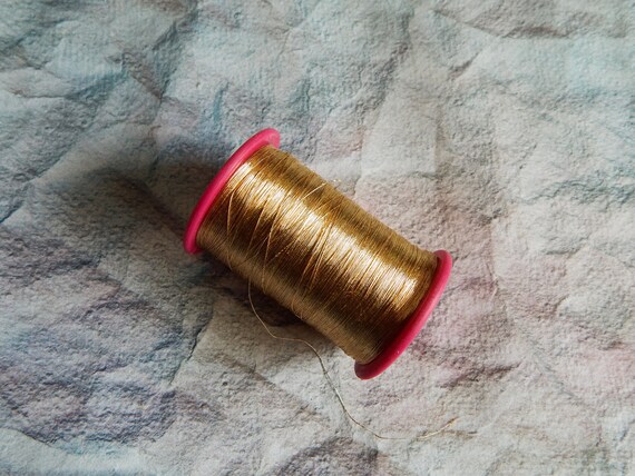 Gold Metallic Thread Embroidery Thread Hand And Machine Etsy