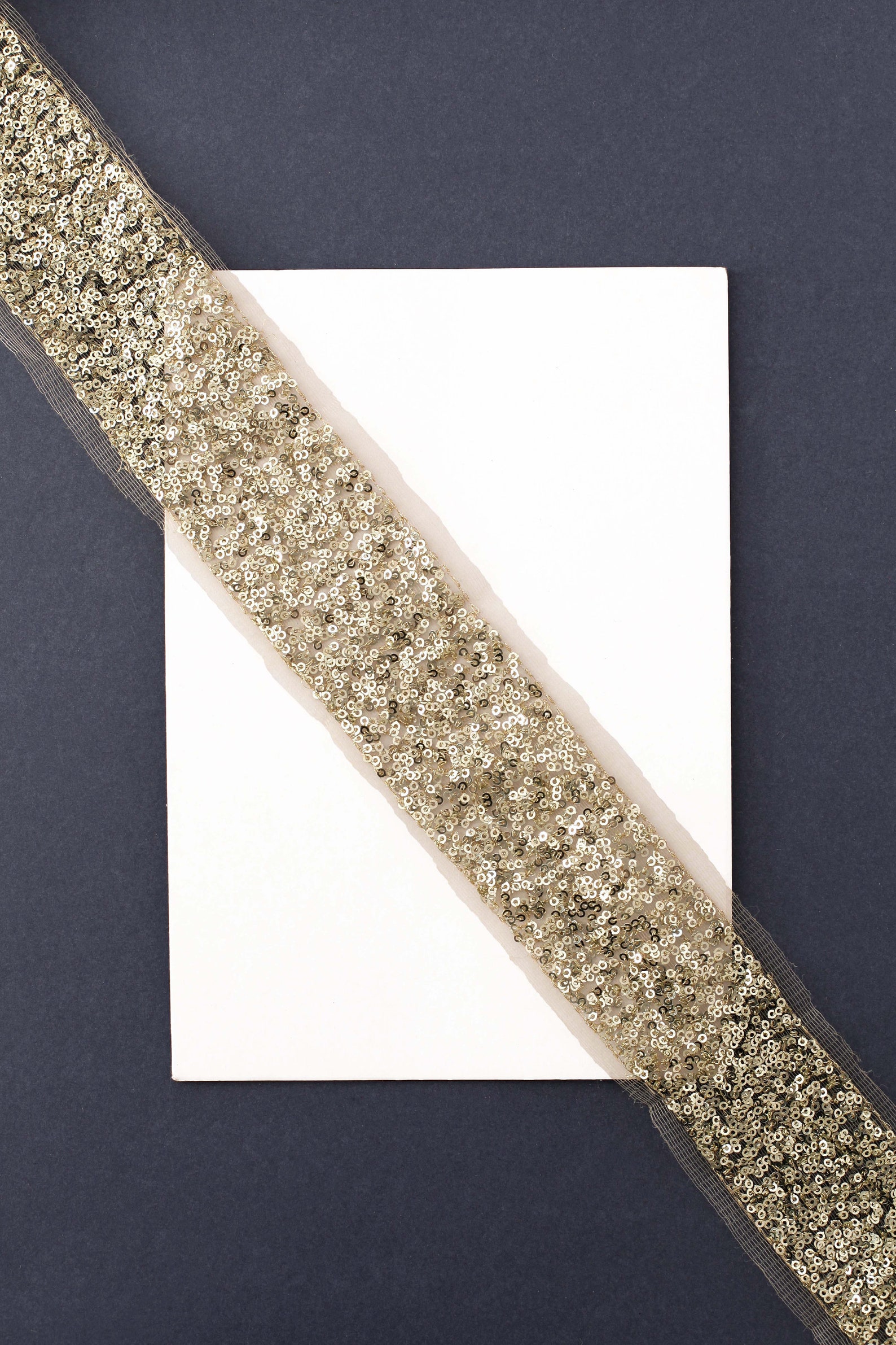 1 Yard Gold Sequin Trim Embroidered Net Trim Costume Trim Etsy