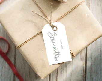 PRINTED Personalized Gift Tag | Custom Gift Tags | Colorful Family Gift Tag | To From Tag | Birthday Gift Tag