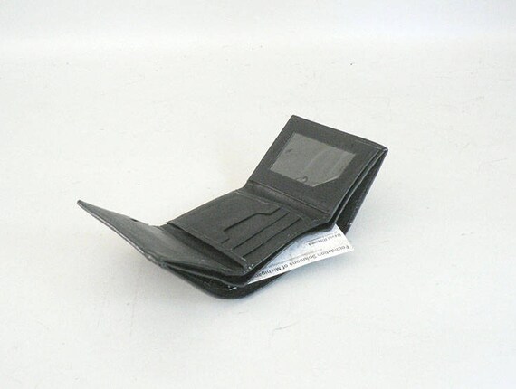 Mens Black Leather Vintage Wallet - image 3