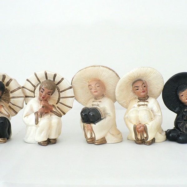 Mid Century Asian Figurine Home Accents